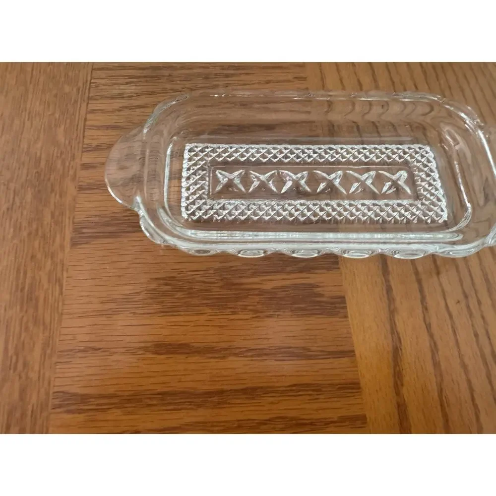 Anchor Hocking glass butter dish